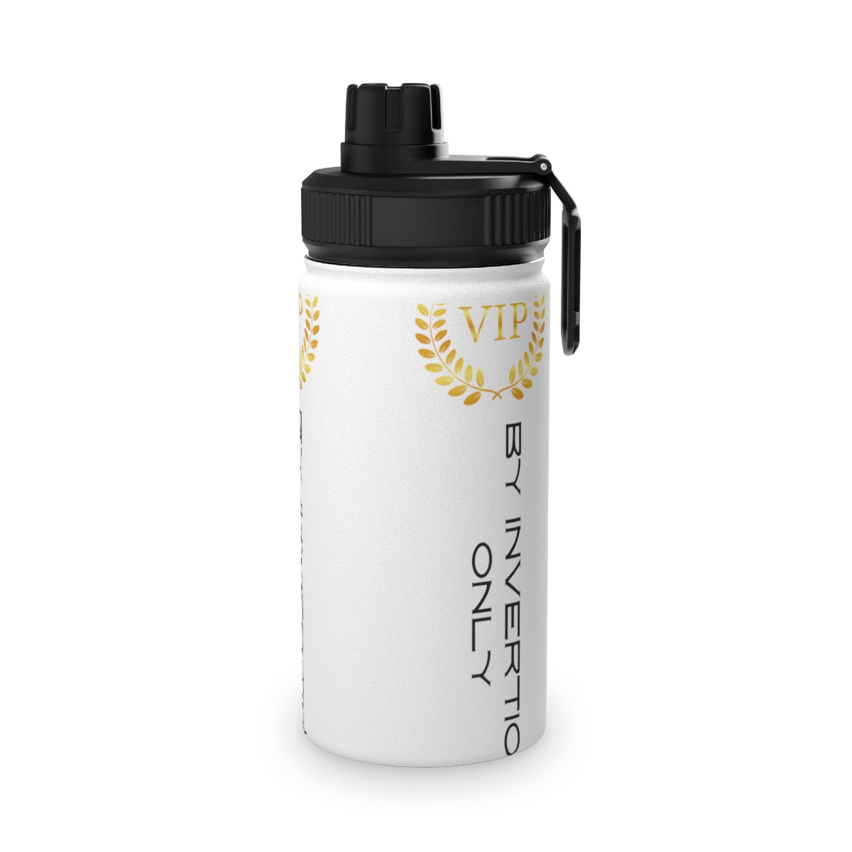 Stainless Steel Water Bottle, Sports Lid ( VIP By Invitation Only) Activewear