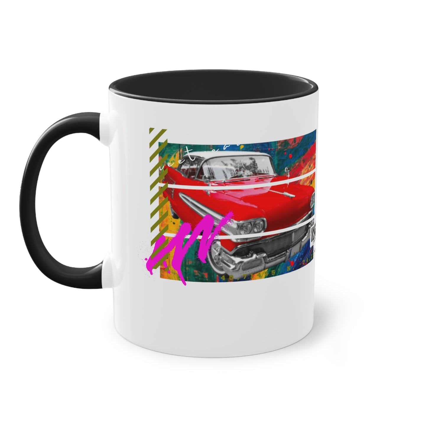 Coffee Mug ( Urban Red Cadillac )