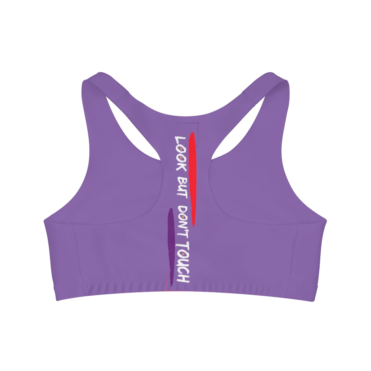 Sports Bra ( Look but don't touch ) Purple