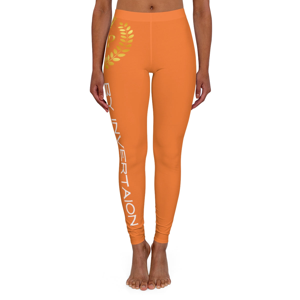 Womens Spandex Leggings ( VIP by invitation only ) Orange