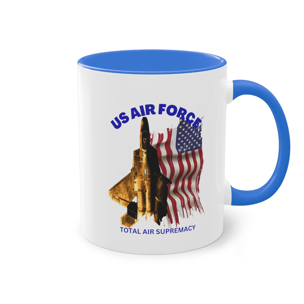 Coffee Mug ( US Air Force With Raptor ) Military Style