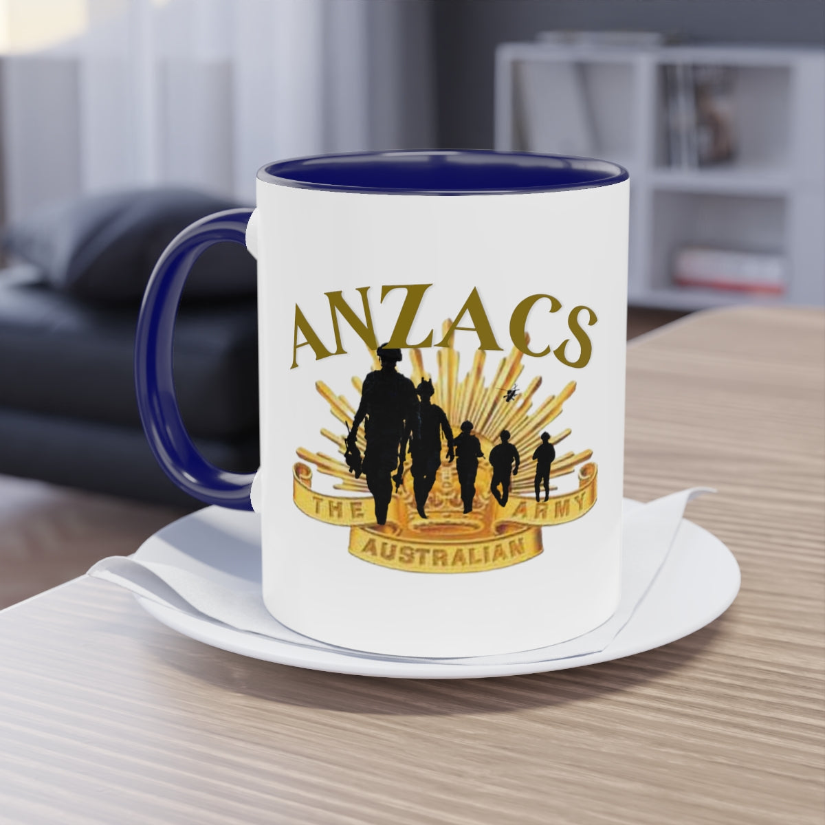 Coffee Mug ( ANZACS ) Military Style