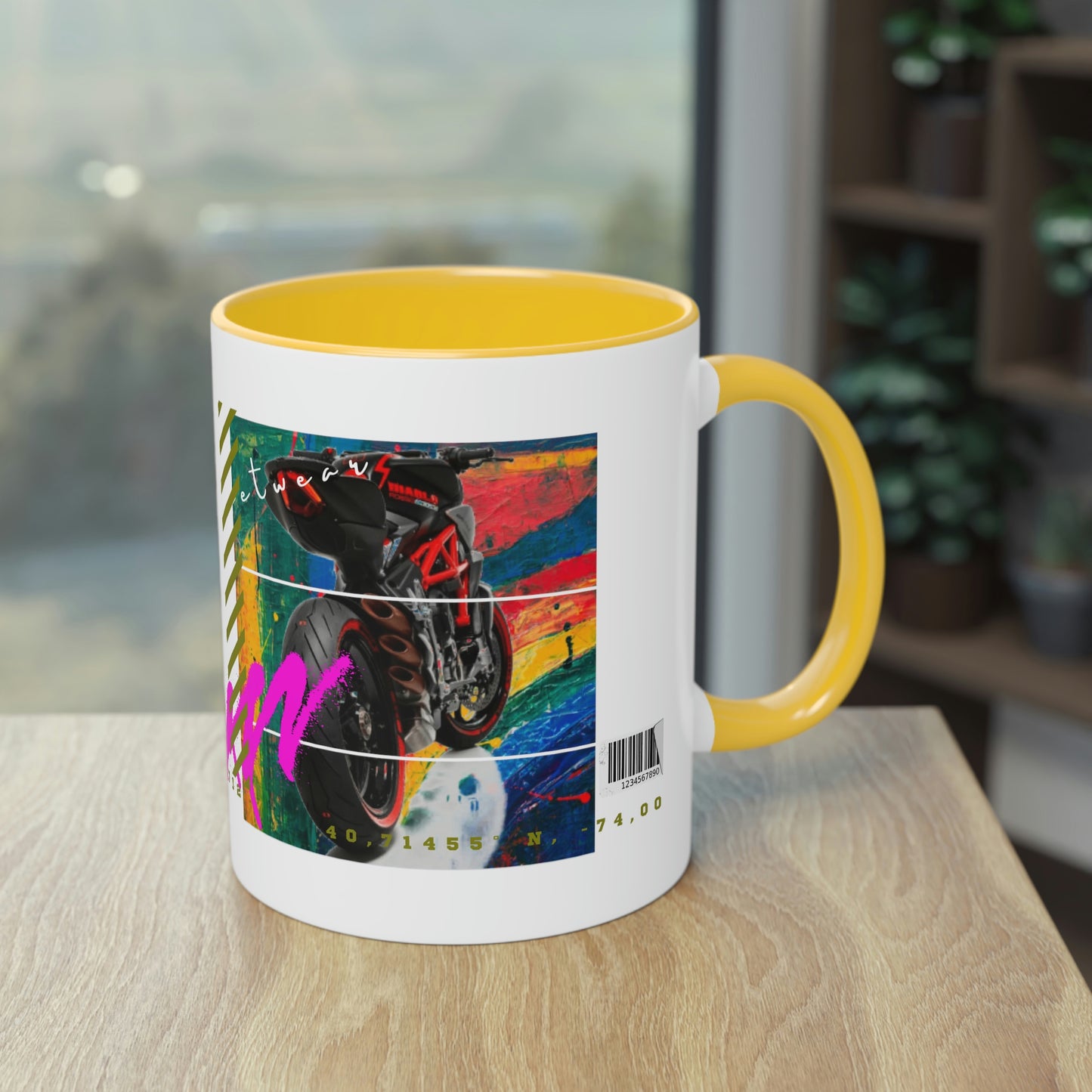 Coffee Mug ( Urban Red Sports Bike )
