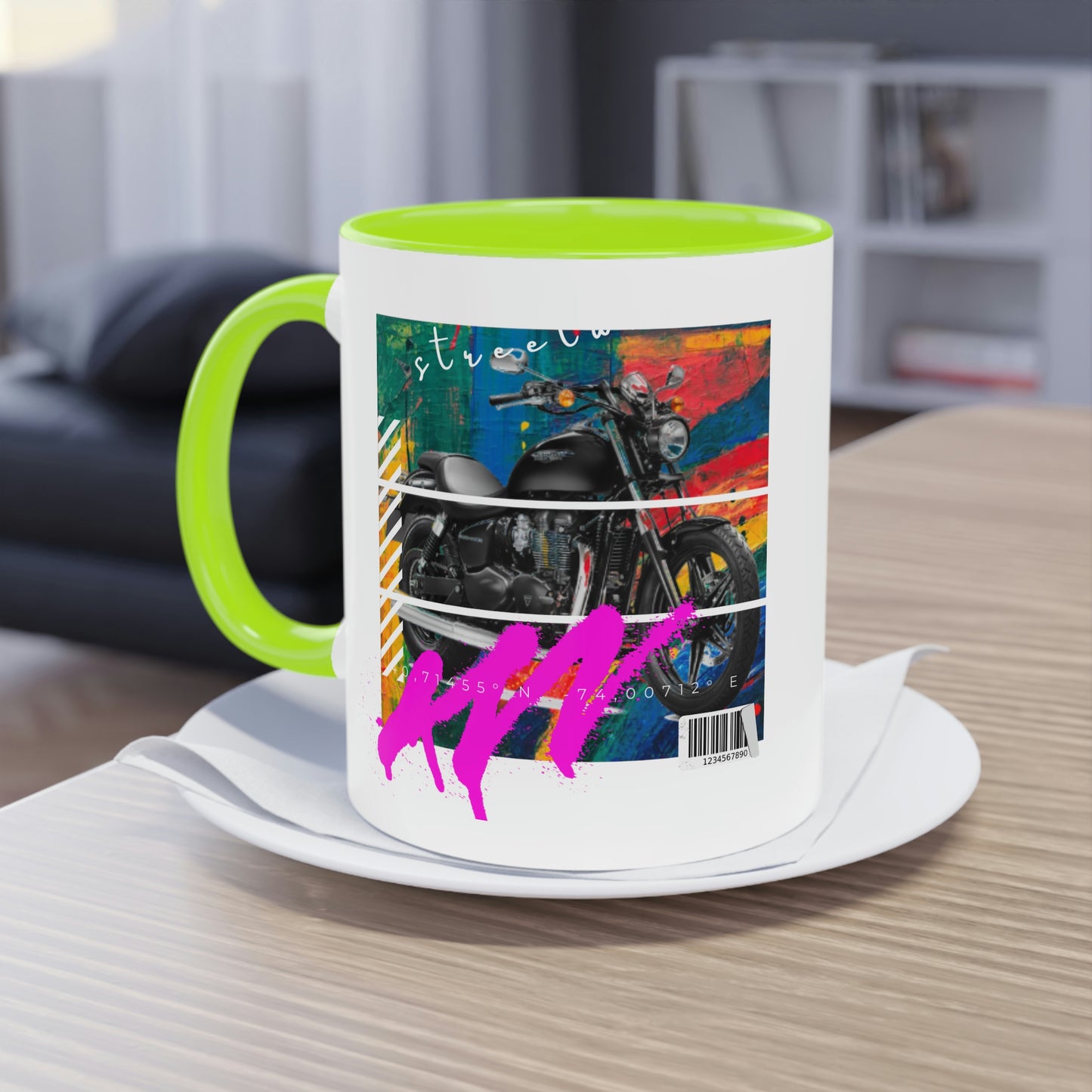 Coffee Mug  ( Urban Black Sports Bike )