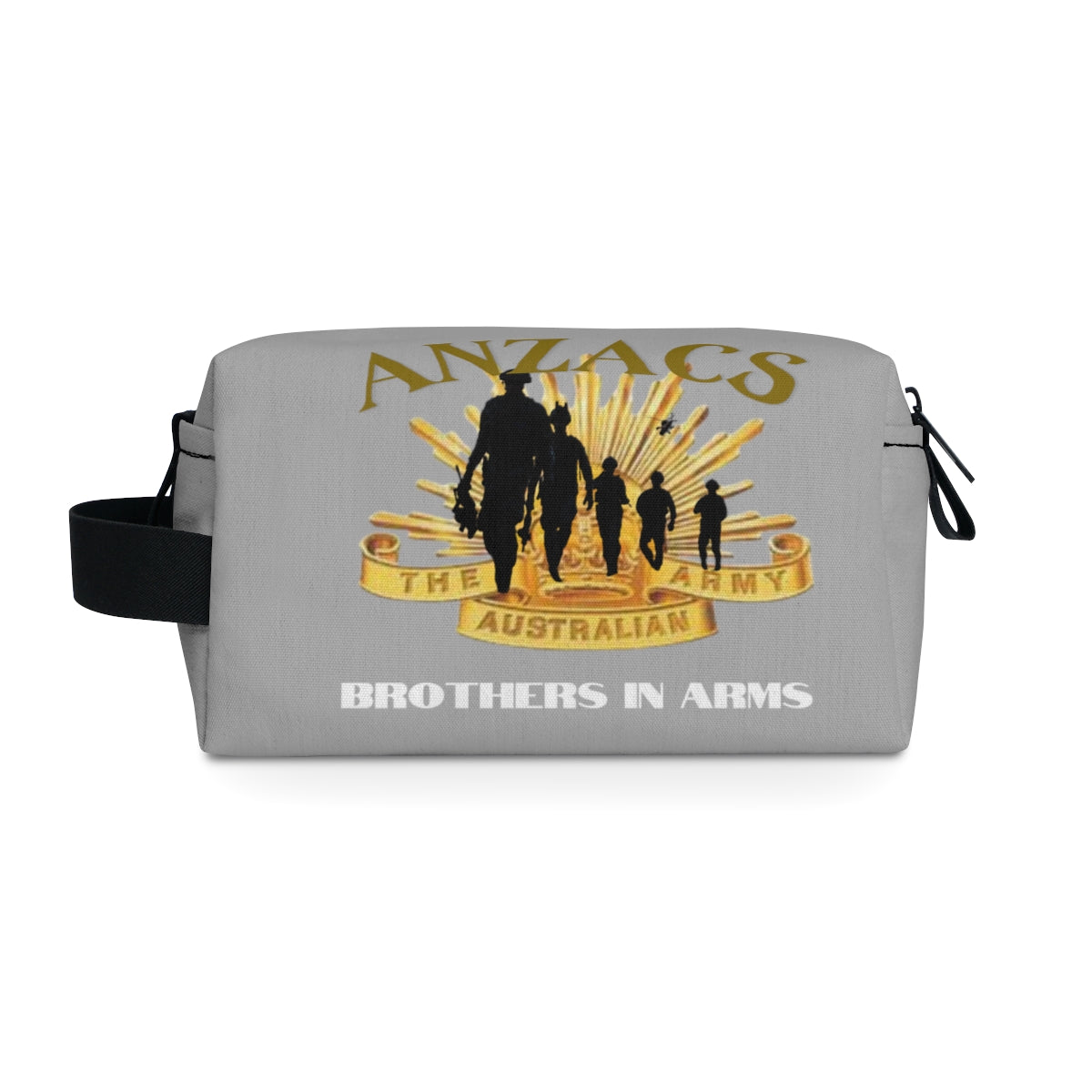 Toiletry Bag (ANZACS Light Grey ) Military Styling
