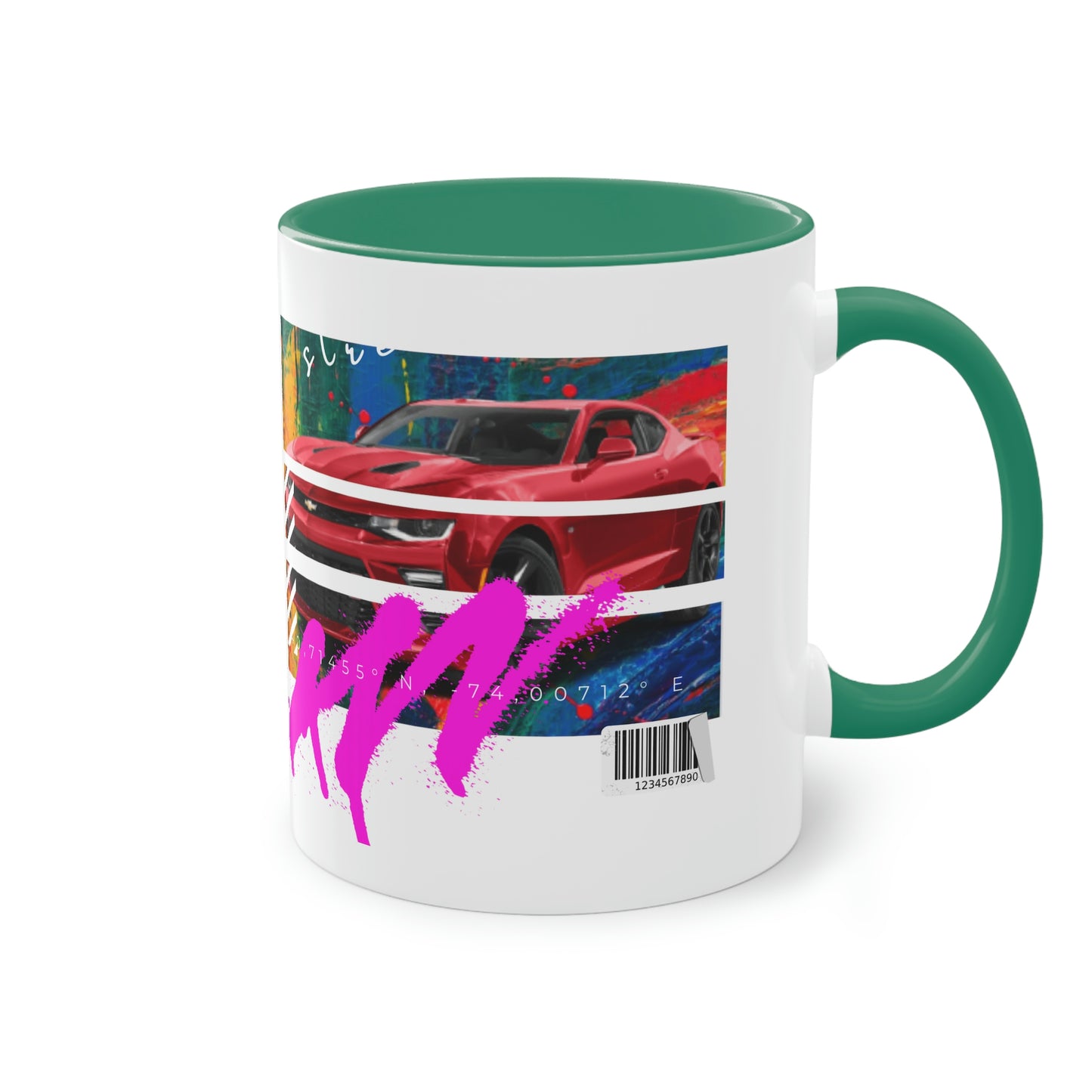Coffee Mug ( Urban Red Corvette )