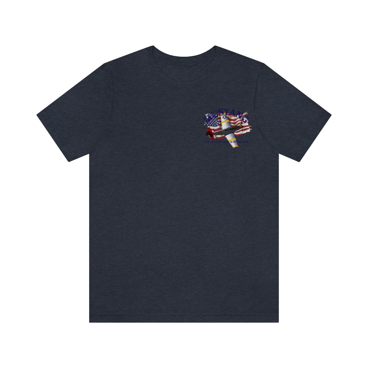 T-shirt Classic Jersey short sleeve ( P-51 Mustang Aircraft ) Military Style