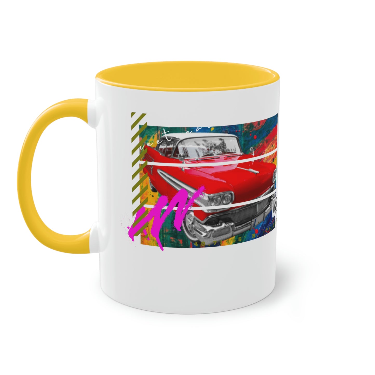 Coffee Mug ( Urban Red Cadillac )