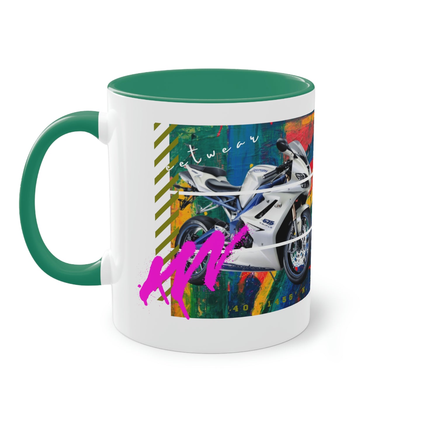 Coffee Mug ( Urban White Sports Bike )