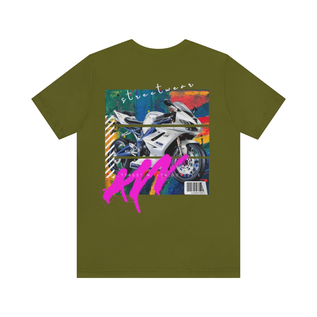 T-shirt Classic Jersey Short Sleeve (Urban White Sports Motorbike )