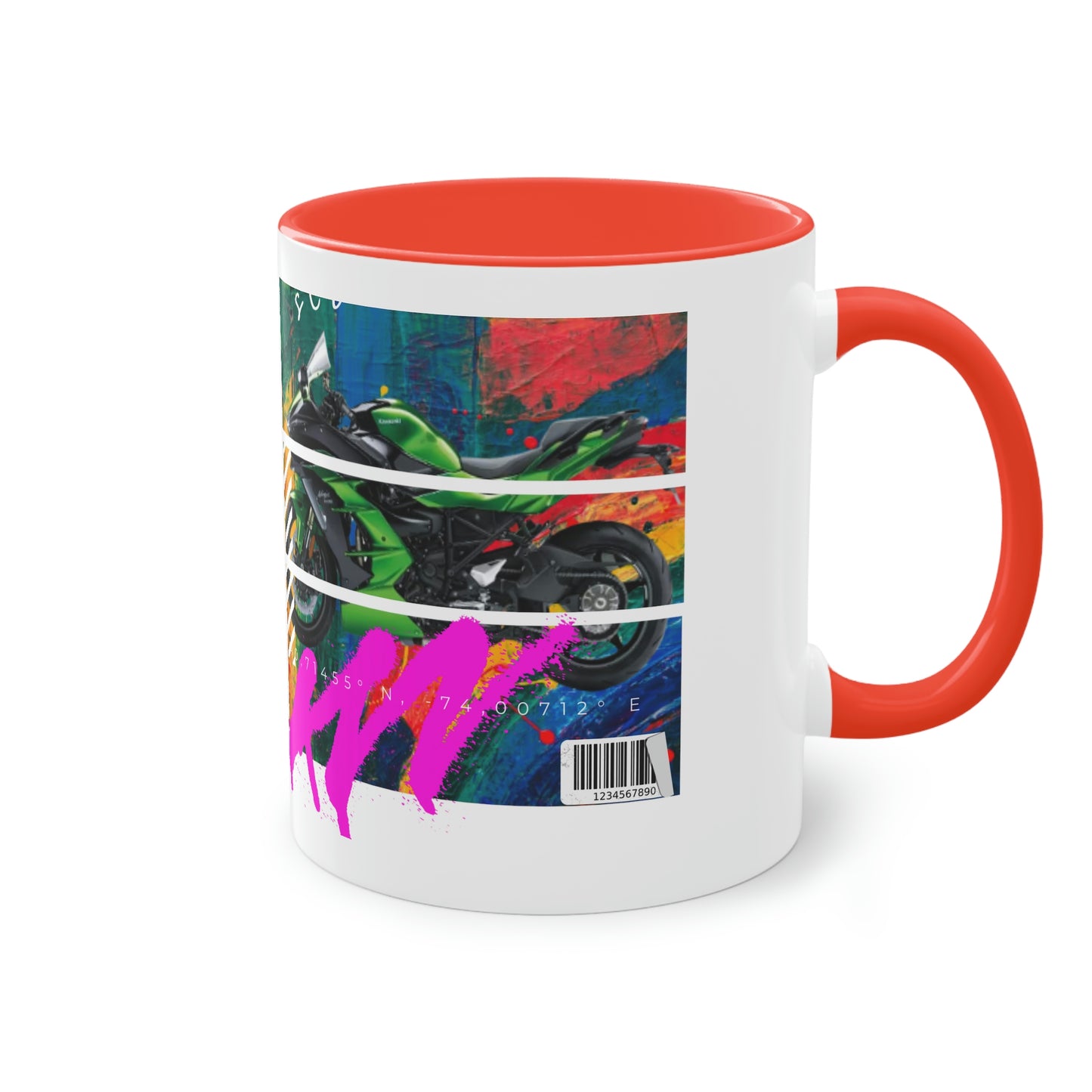 Coffee Mug  ( Urban Green Sports Bike )