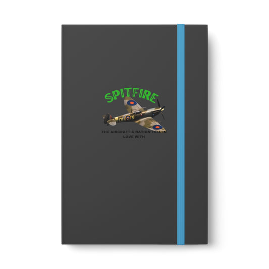 Hardcover Journal Color Contrast Notebook - Ruled ( SPITFIRE ) Military Styling
