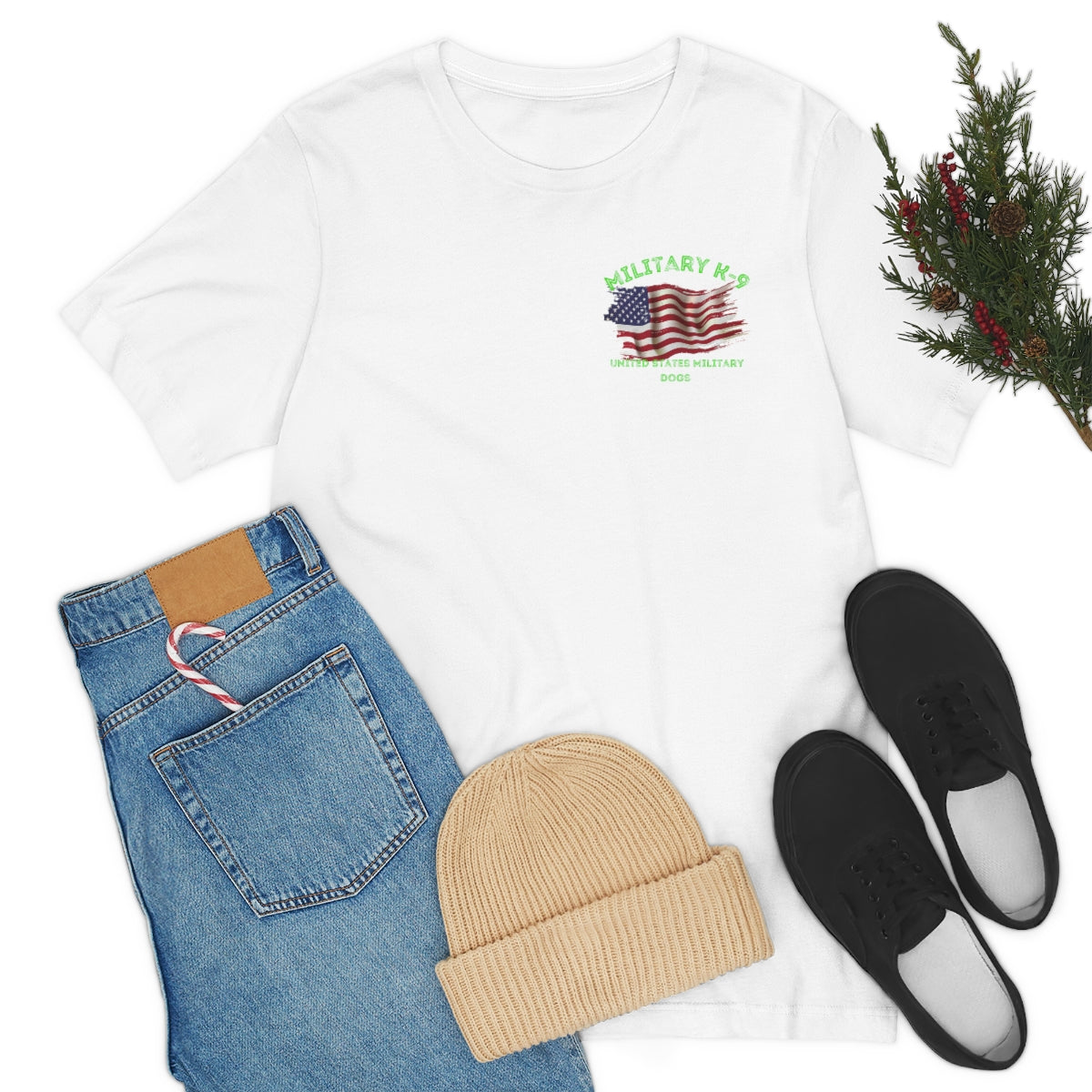 T-Shirt Classic jersey short sleeve ( Military T-shirt, K-9 Unit ) Military Style