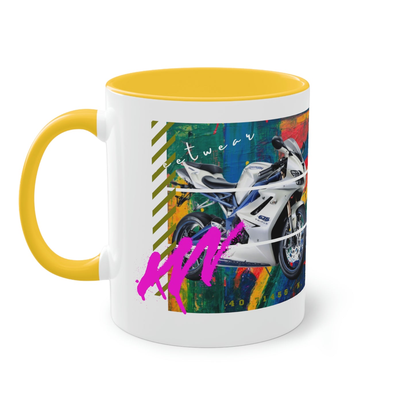 Coffee Mug ( Urban White Sports Bike )