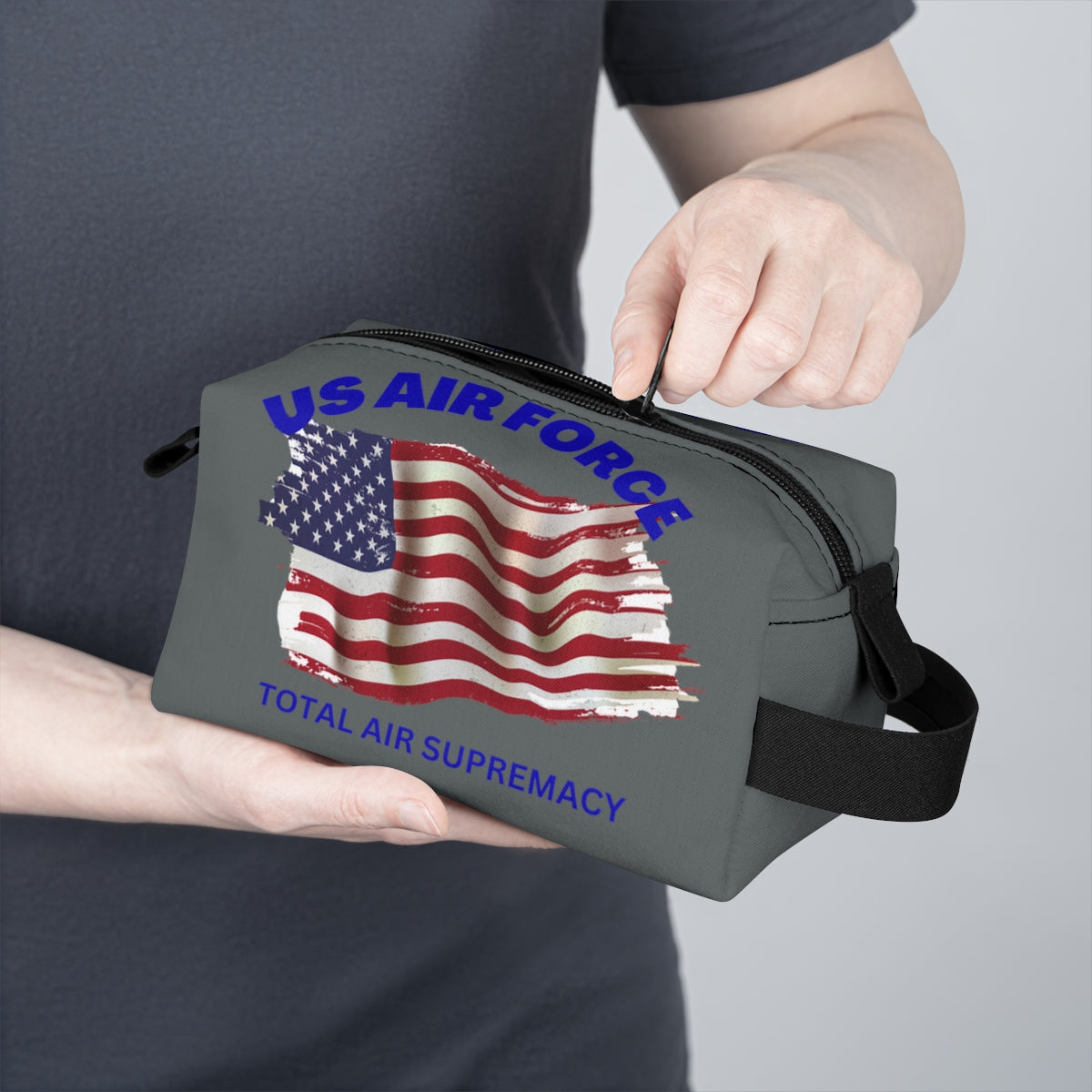 Toiletry Bag (US AIR FORCE Grey ) Military Styling