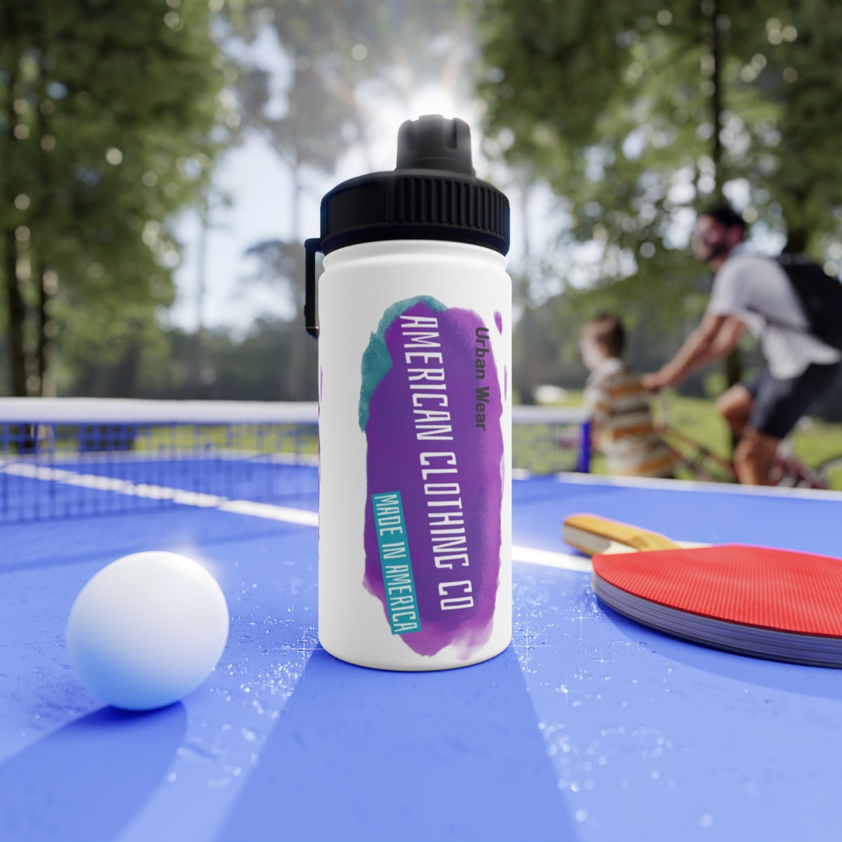 Stainless Steel Water Bottle, Sports Lid ( American Clothing Company )