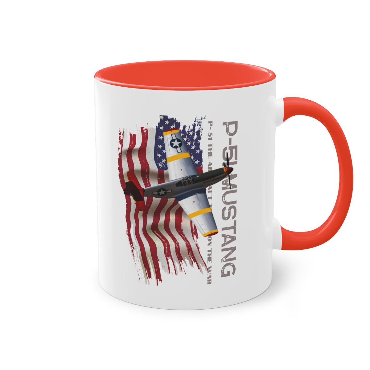 Coffee Mug ( P-51 Mustang ) Military Style
