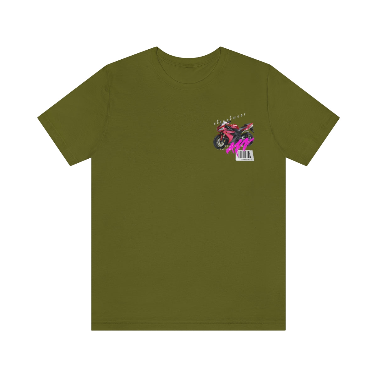 T-shirt Classic Jersey Short Sleeve (Red Motorbike )
