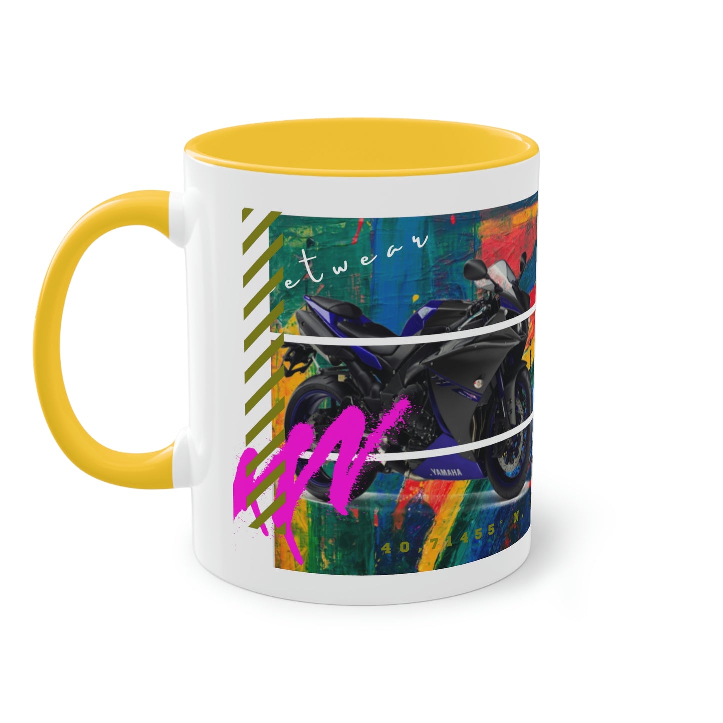 Coffee Mug  ( Urban Blue Sports Bike )