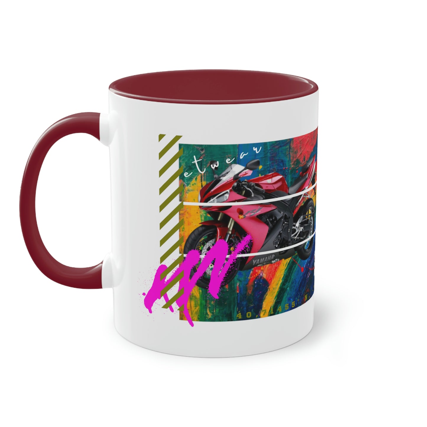 Coffee Mug ( Urban Red Sports Bike )