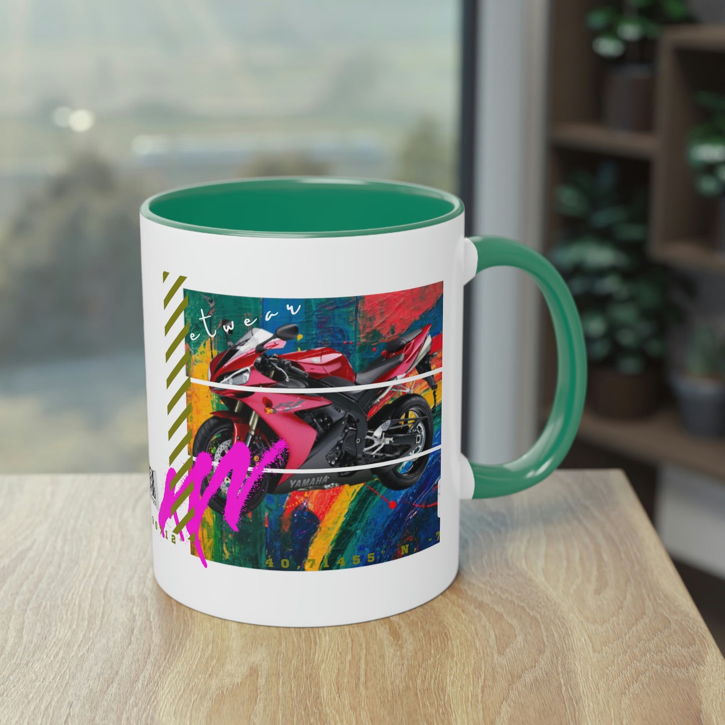 Coffee Mug ( Urban Red Sports Bike )