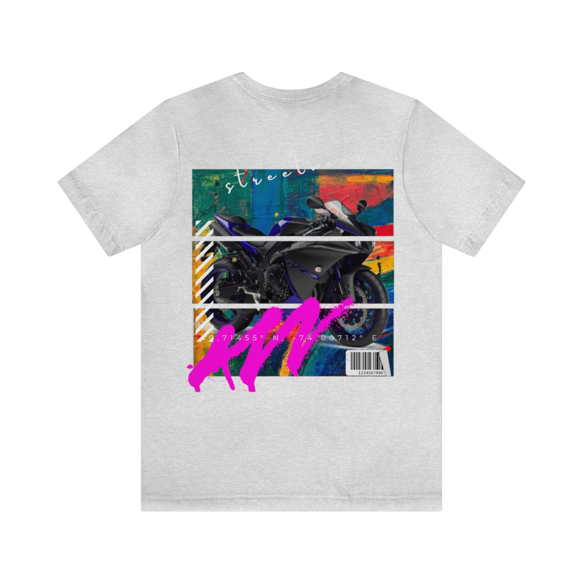 T-shirt Classic Jersey Short Sleeve (Urban Blue Sports Motorbike )