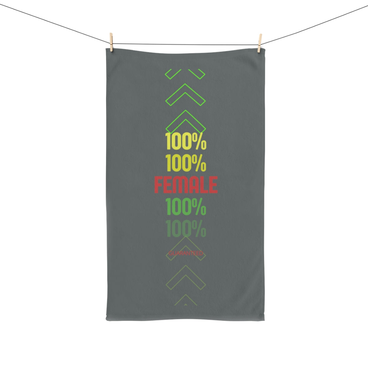 Sports Towel ( 100% Female ) Grey