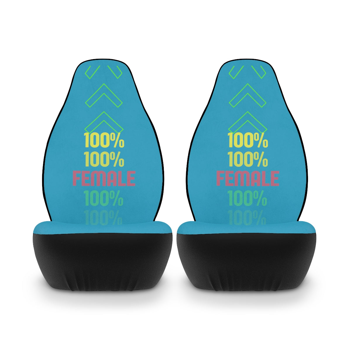 Polyester Car Seat Covers (100% Female Turquoise )