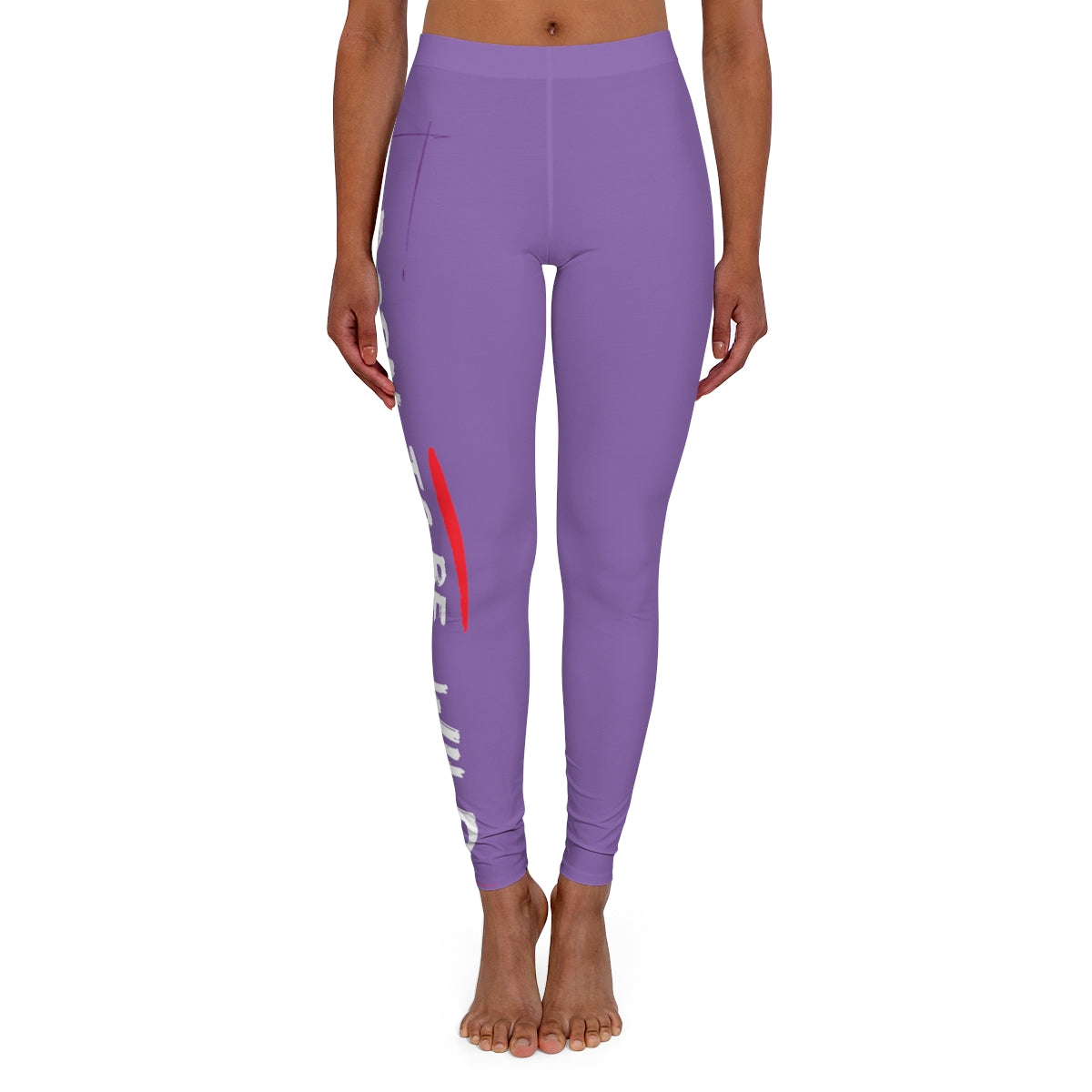 Women's Spandex Leggings ( Born to be wild ) Purple