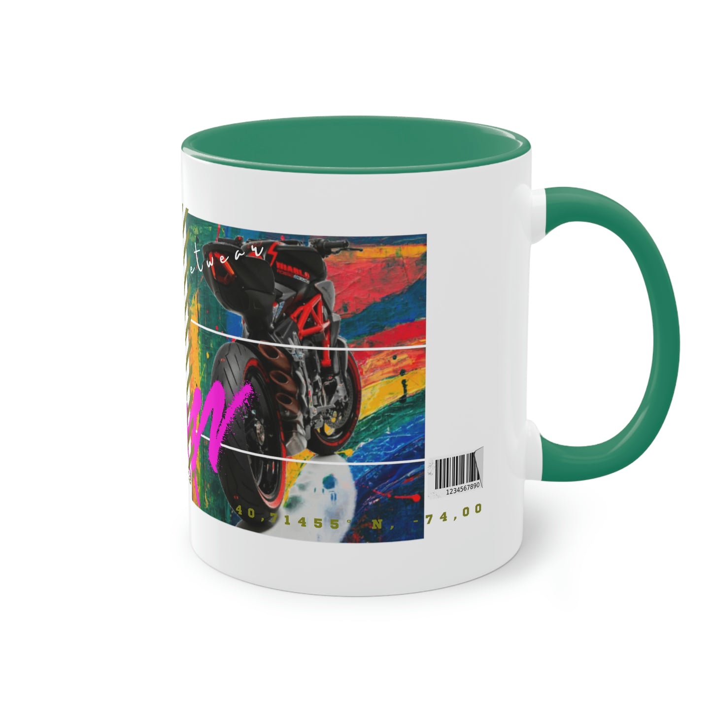 Coffee Mug ( Urban Red Sports Bike )