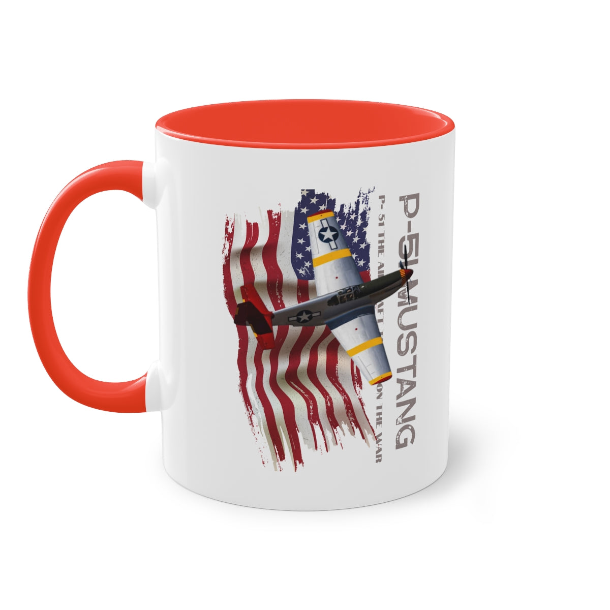Coffee Mug ( P-51 Mustang ) Military Style