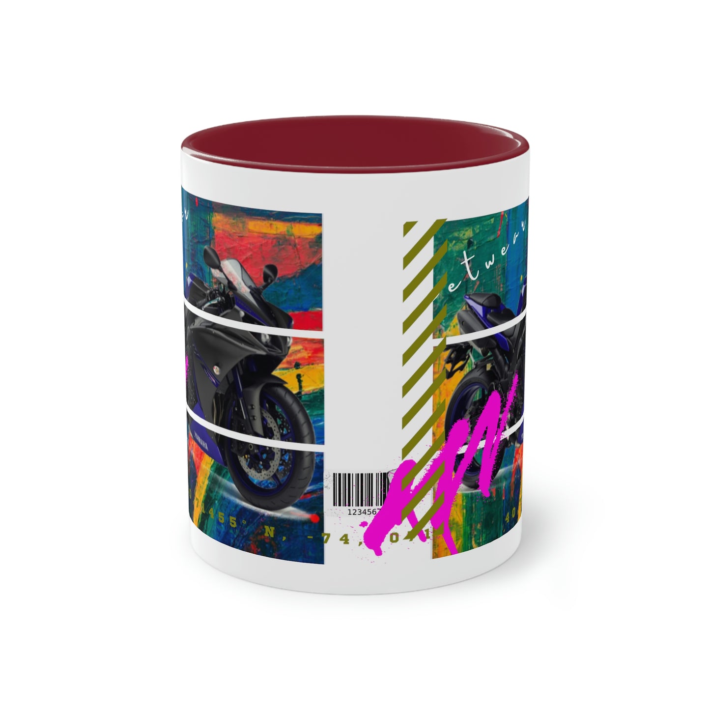 Coffee Mug  ( Urban Blue Sports Bike )