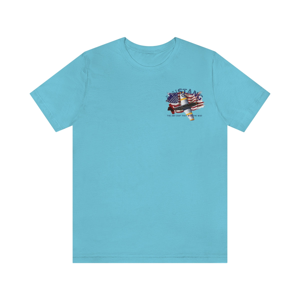 T-shirt Classic Jersey short sleeve ( P-51 Mustang Aircraft ) Military Style