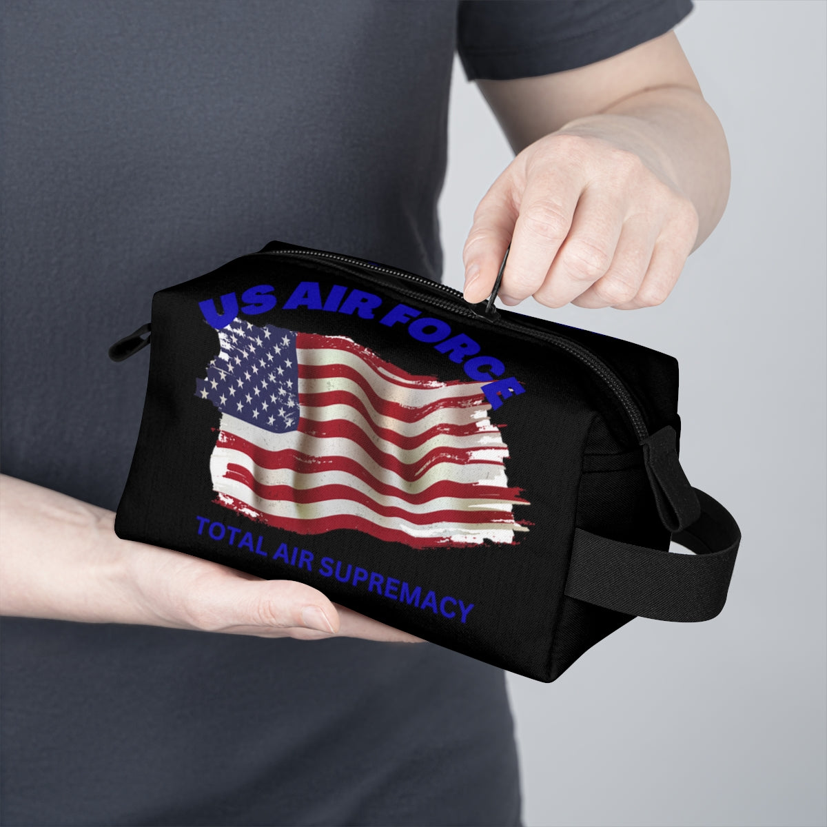 Toiletry Bag (US AIR FORCE Black ) Military Styling