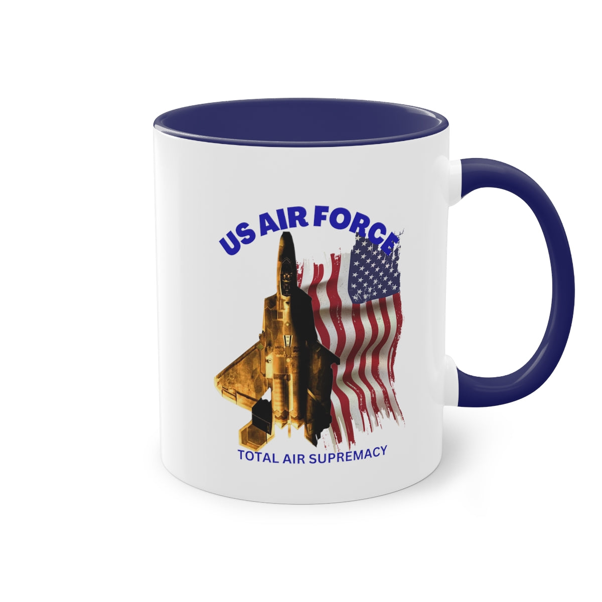 Coffee Mug ( US Air Force With Raptor ) Military Style