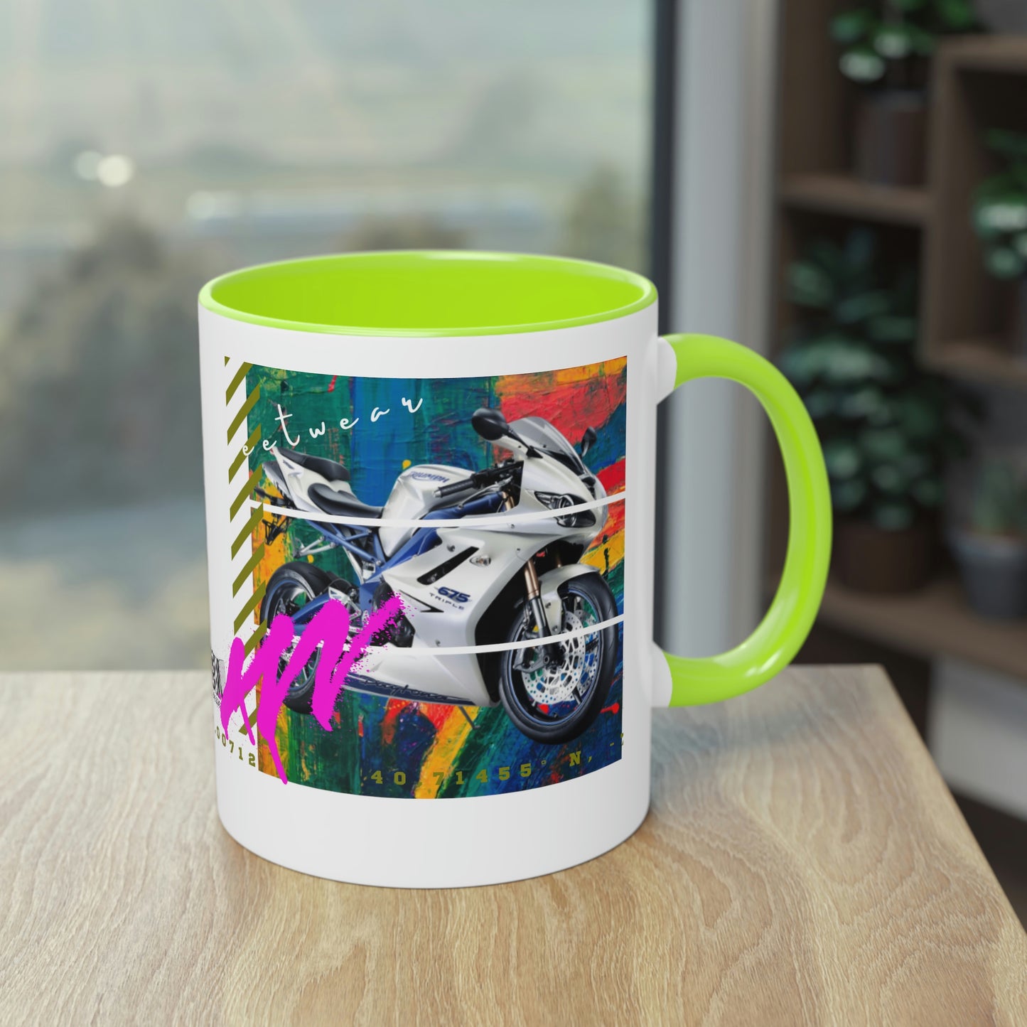 Coffee Mug ( Urban White Sports Bike )