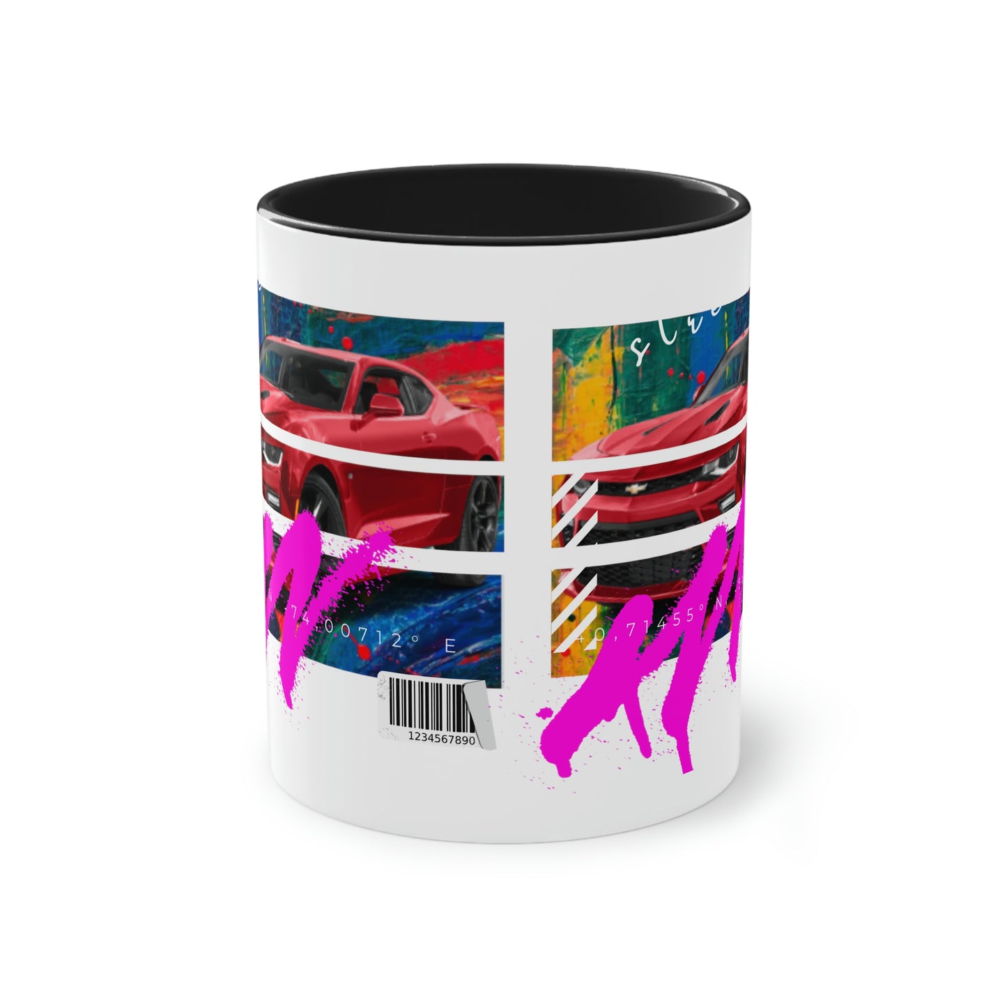 Coffee Mug ( Urban Red Corvette )