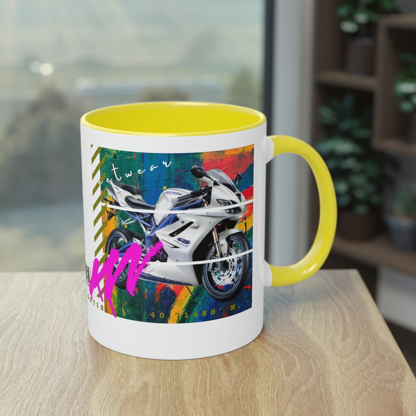 Coffee Mug ( Urban White Sports Bike )