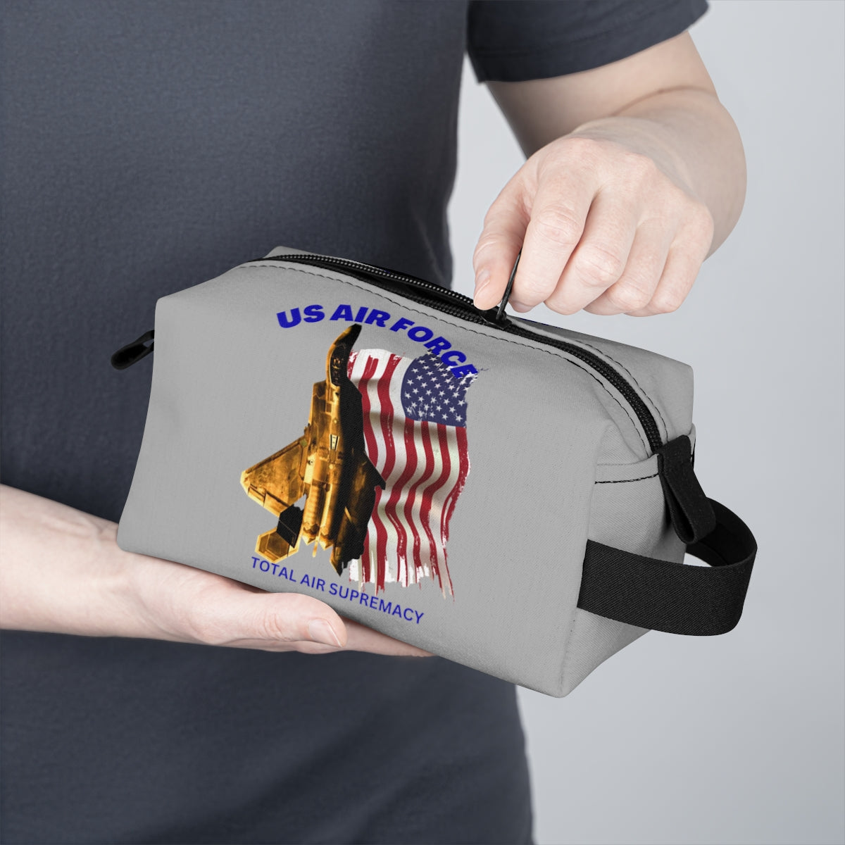 Toiletry Bag (Air Force Raptor Light Grey ) Military Styling