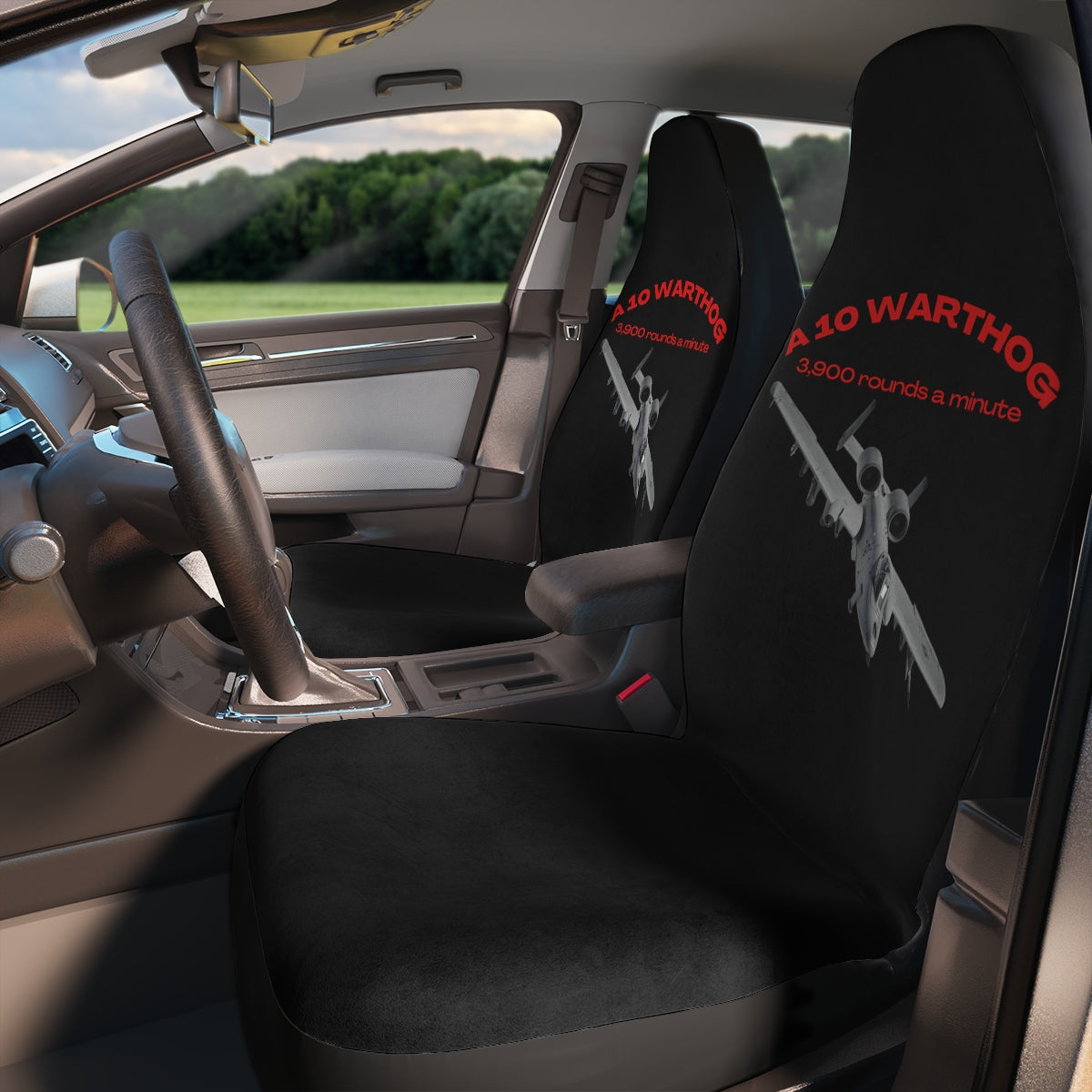 Polyester Car Seat Covers (Warthog Black ) Military Styling