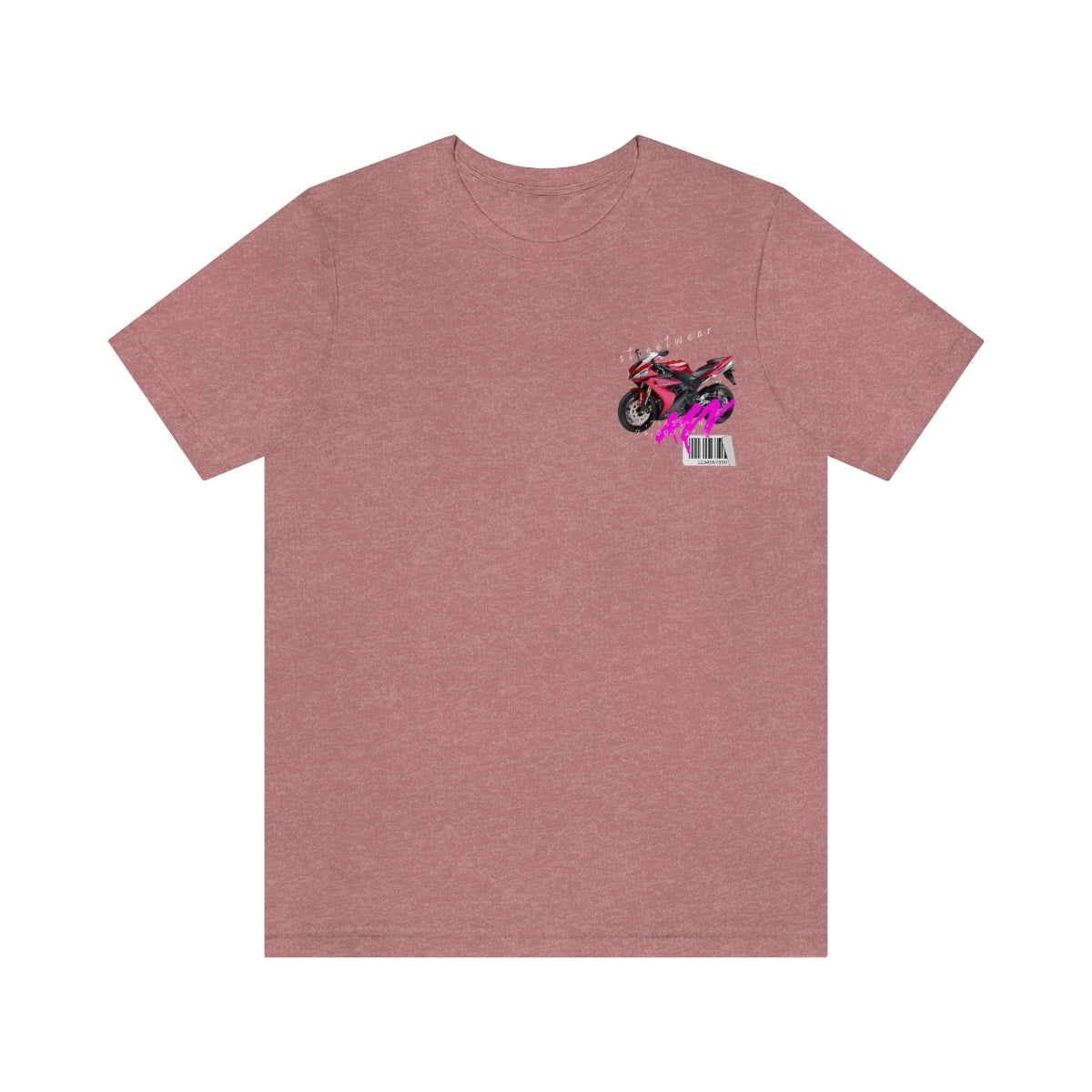 T-shirt Classic Jersey Short Sleeve (Red Motorbike )