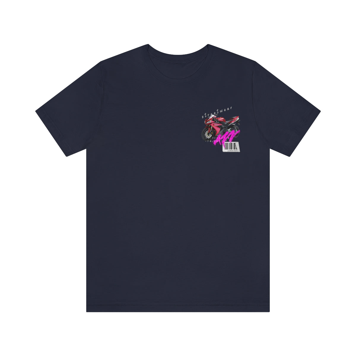 T-shirt Classic Jersey Short Sleeve (Red Motorbike )