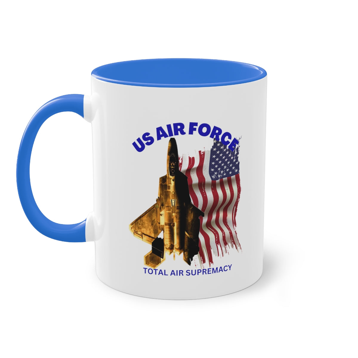 Coffee Mug ( US Air Force With Raptor ) Military Style