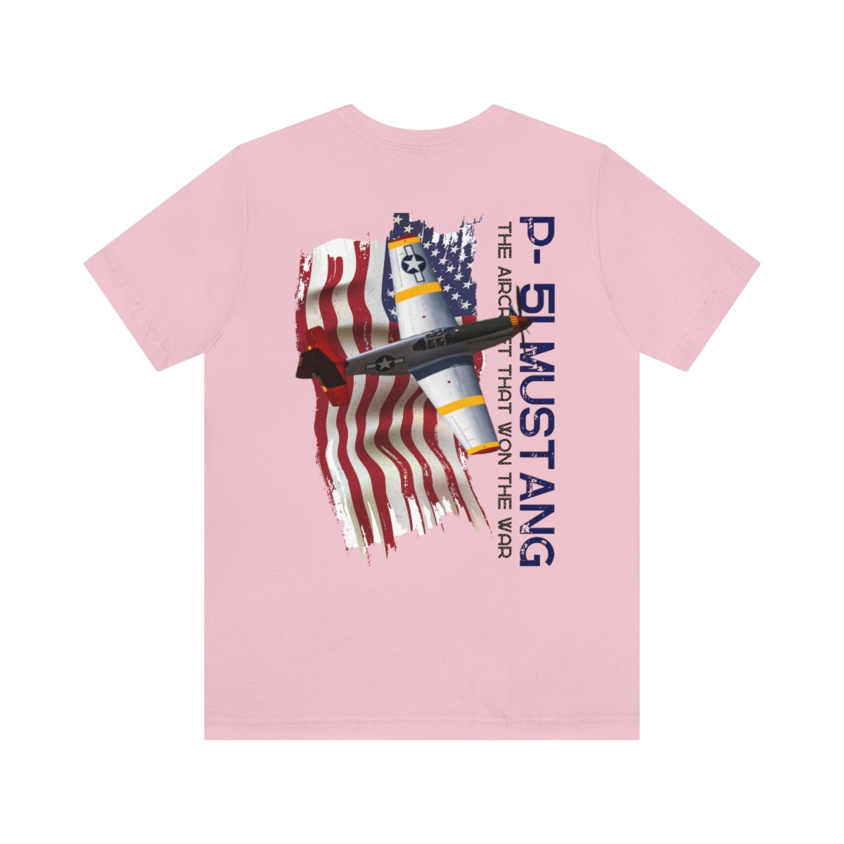 T-shirt Classic Jersey short sleeve ( P-51 Mustang Aircraft ) Military Style