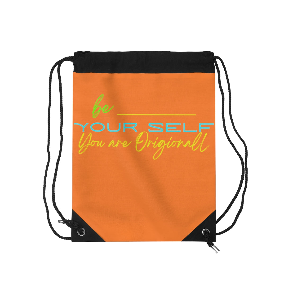 Drawstring Bag ( Be Yourself Orange )