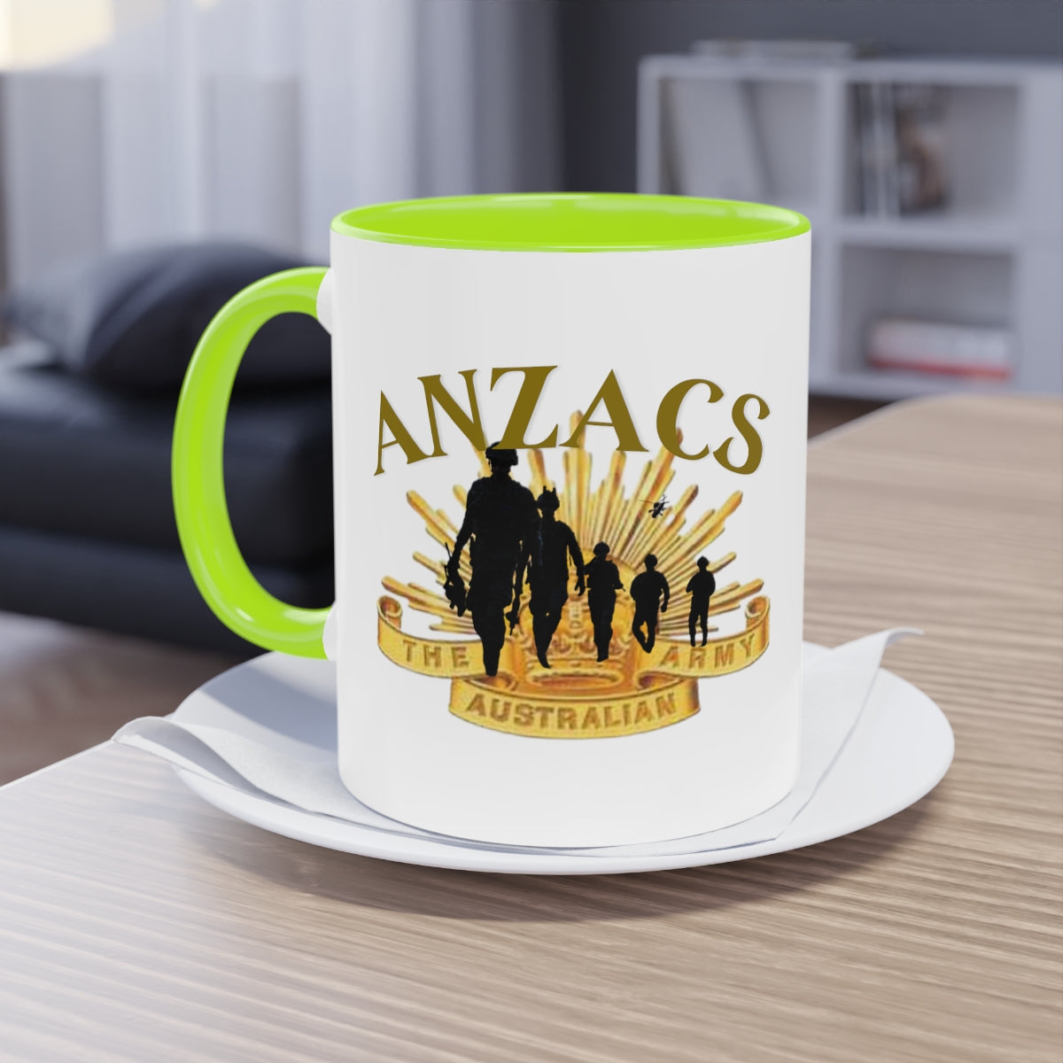 Coffee Mug ( ANZACS ) Military Style