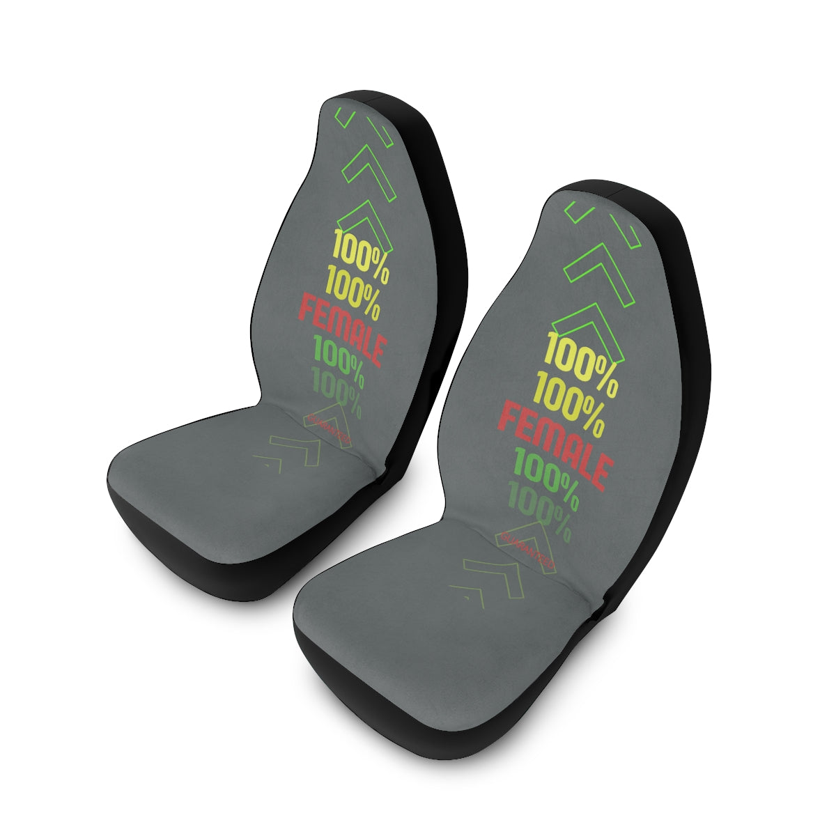 Polyester Car Seat Covers (100% Female Grey )