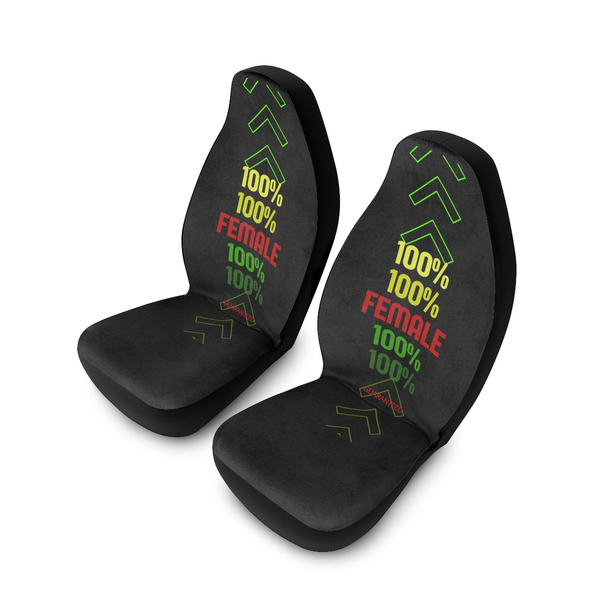 Polyester Car Seat Covers (100% Female) Black