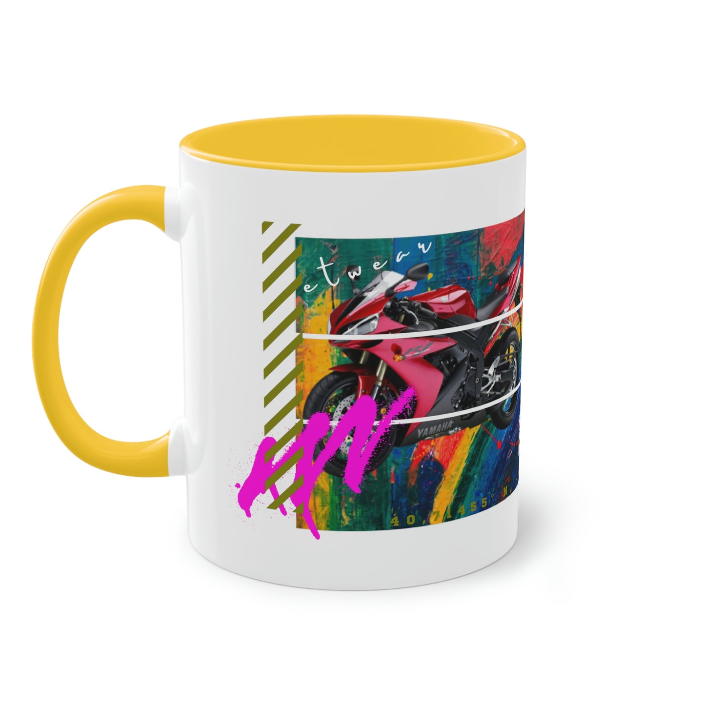 Coffee Mug ( Urban Red Sports Bike )