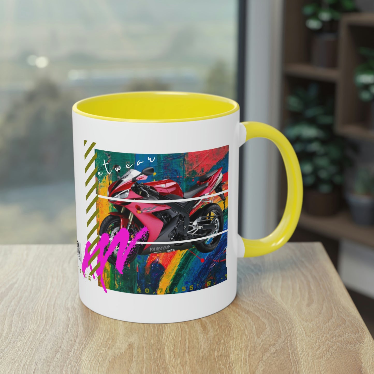 Coffee Mug ( Urban Red Sports Bike )